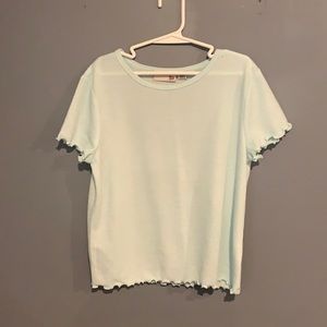 very light blue So crop top